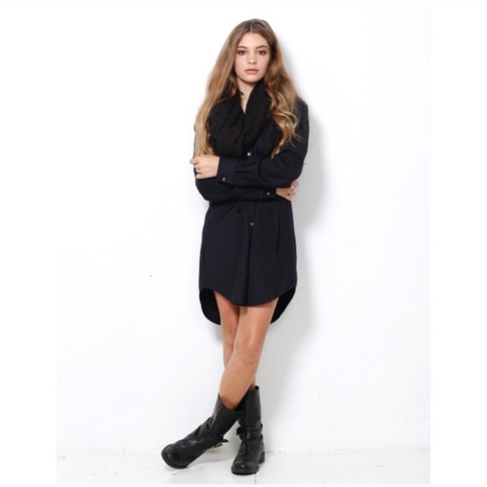 Dallin Chase Blue Shirt Dress